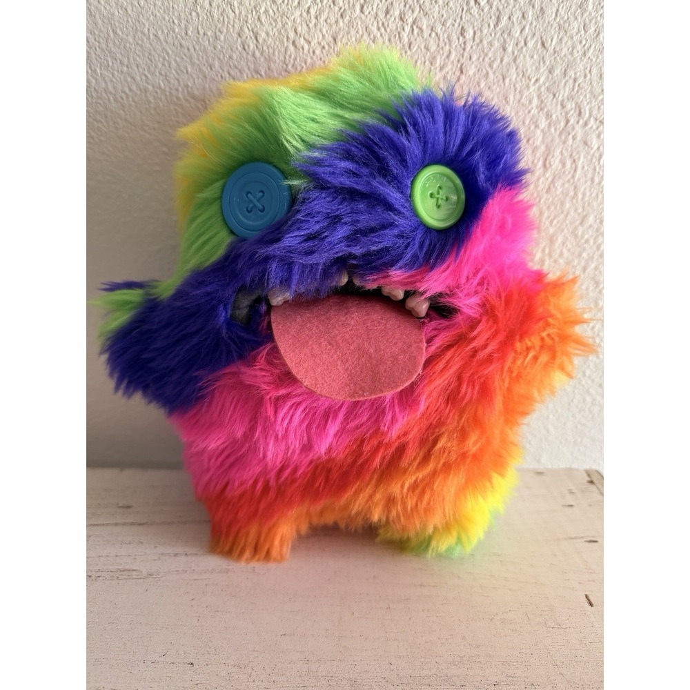 Zuru Fuggler Laboratory Misfits Oogah Boogah Plush Stripey Rainbow Ugly Doll 9"